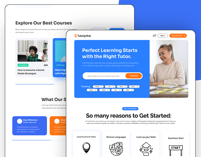 Tutoring-Website-UI-design
